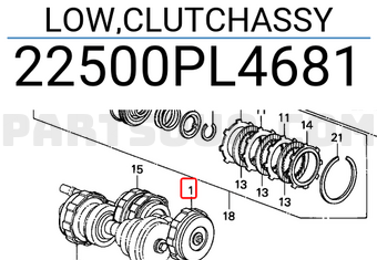 Honda 22500PL4681 LOW,CLUTCHASSY