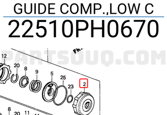 Honda 22510PH0670 GUIDE COMP.,LOW C
