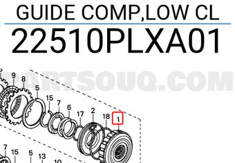 Honda 22510PLXA01 GUIDE COMP,LOW CL