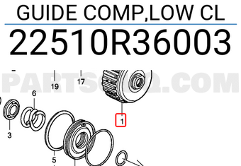 Honda 22510R36003 GUIDE COMP,LOW CL