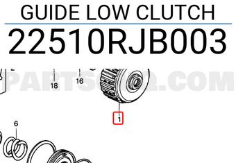 Honda 22510RJB003 GUIDE LOW CLUTCH