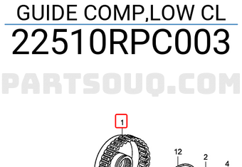 Honda 22510RPC003 GUIDE COMP,LOW CL