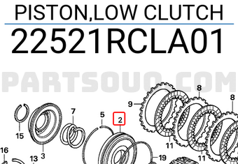 Honda 22521RCLA01 PISTON,LOW CLUTCH
