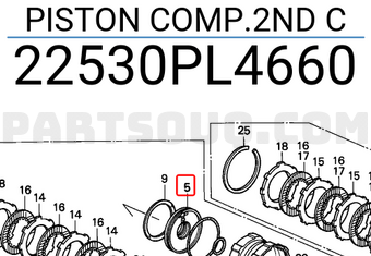 Honda 22530PL4660 PISTON COMP.2ND C