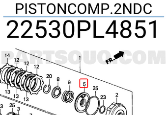 Honda 22530PL4851 PISTONCOMP.2NDC