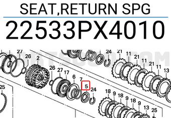 Honda 22533PX4010 SEAT,RETURN SPG