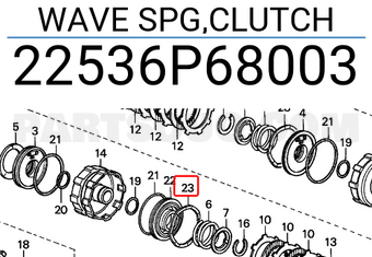 Honda 22536P68003 WAVE SPG,CLUTCH