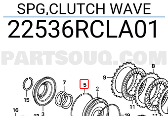 Honda 22536RCLA01 SPG,CLUTCH WAVE