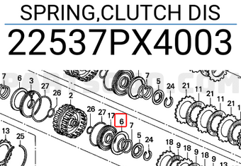 Honda 22537PX4003 SPRING,CLUTCH DIS