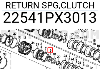 Honda 22541PX3013 RETURN SPG,CLUTCH
