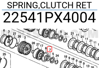 Honda 22541PX4004 SPRING,CLUTCH RET