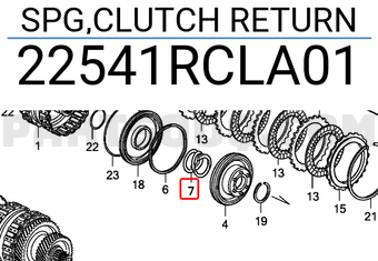Honda 22541RCLA01 SPG,CLUTCH RETURN