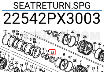 Honda 22542PX3003 SEATRETURN,SPG