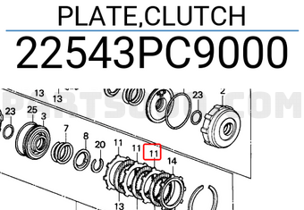 Honda 22543PC9000 PLATE,CLUTCH