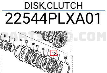 Honda 22544PLXA01 DISK,CLUTCH