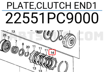 Honda 22551PC9000 PLATE,CLUTCH END1