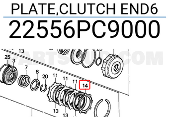 Honda 22556PC9000 PLATE,CLUTCH END6