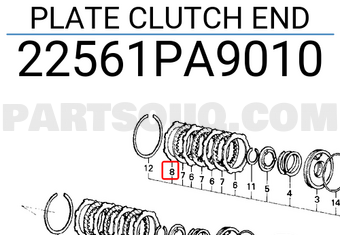 Honda 22561PA9010 PLATE CLUTCH END