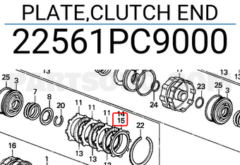 Honda 22561PC9000 PLATE,CLUTCH END