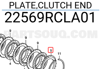 Honda 22569RCLA01 PLATE,CLUTCH END