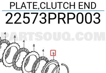 Honda 22573PRP003 PLATE,CLUTCH END