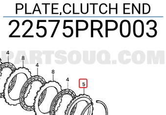 Honda 22575PRP003 PLATE,CLUTCH END