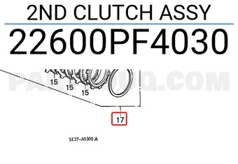 Honda 22600PF4030 2ND CLUTCH ASSY