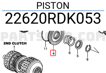 Honda 22620RDK053 PISTON