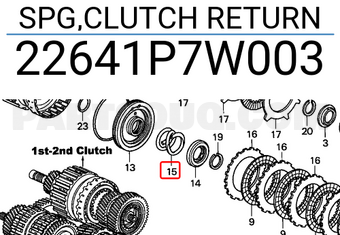 Honda 22641P7W003 SPG,CLUTCH RETURN