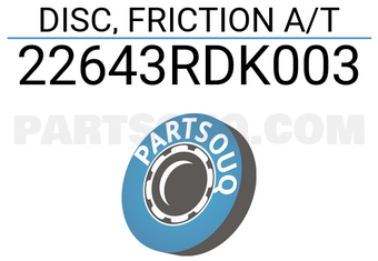 Honda 22643RDK003 DISC, FRICTION A/T