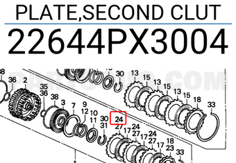 Honda 22644PX3004 PLATE,SECOND CLUT