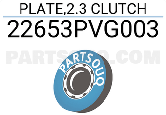 Honda 22653PVG003 PLATE,2.3 CLUTCH