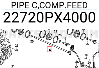 Honda 22720PX4000 PIPE C,COMP.FEED