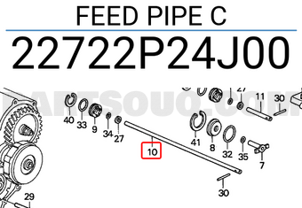 Honda 22722P24J00 FEED PIPE C