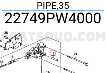 Honda 22749PW4000 PIPE,35