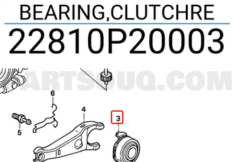 Honda 22810P20003 BEARING,CLUTCHRE