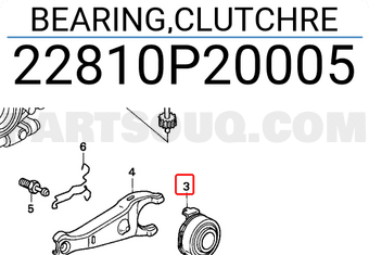 Honda 22810P20005 BEARING,CLUTCHRE