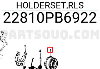 Honda 22810PB6922 HOLDERSET,RLS