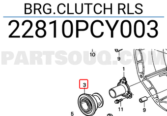 Honda 22810PCY003 BRG.CLUTCH RLS