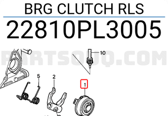 Honda 22810PL3005 BRG CLUTCH RLS