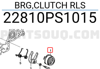 Honda 22810PS1015 BRG,CLUTCH RLS