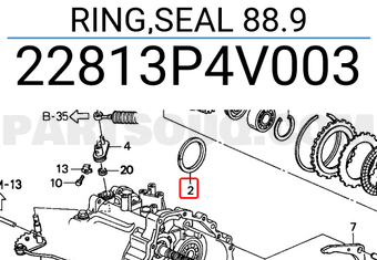 Honda 22813P4V003 RING,SEAL 88.9
