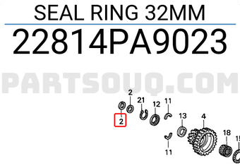 Honda 22814PA9023 SEAL RING 32MM
