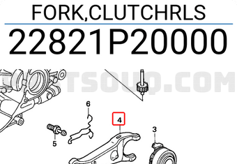 Honda 22821P20000 FORK,CLUTCHRLS