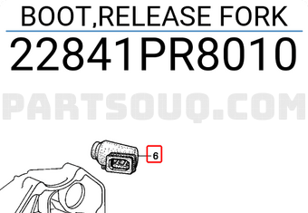 Honda 22841PR8010 BOOT,RELEASE FORK