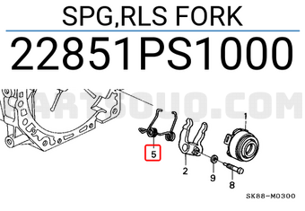 Honda 22851PS1000 SPG,RLS FORK