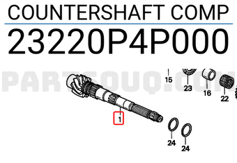 Honda 23220P4P000 COUNTERSHAFT COMP