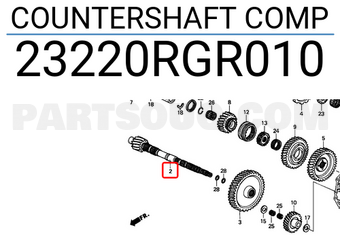 Honda 23220RGR010 COUNTERSHAFT COMP