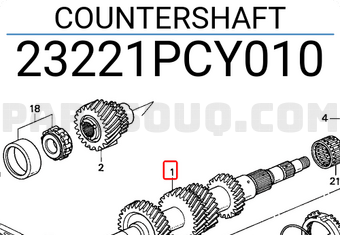 Honda 23221PCY010 COUNTERSHAFT