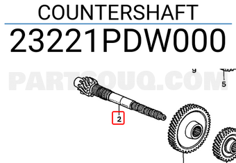 Honda 23221PDW000 COUNTERSHAFT